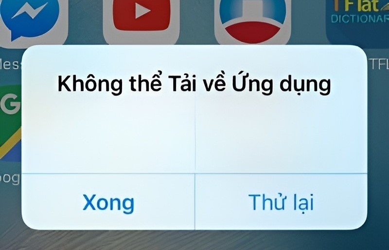 Lỗi không thể tải app 68 game bài